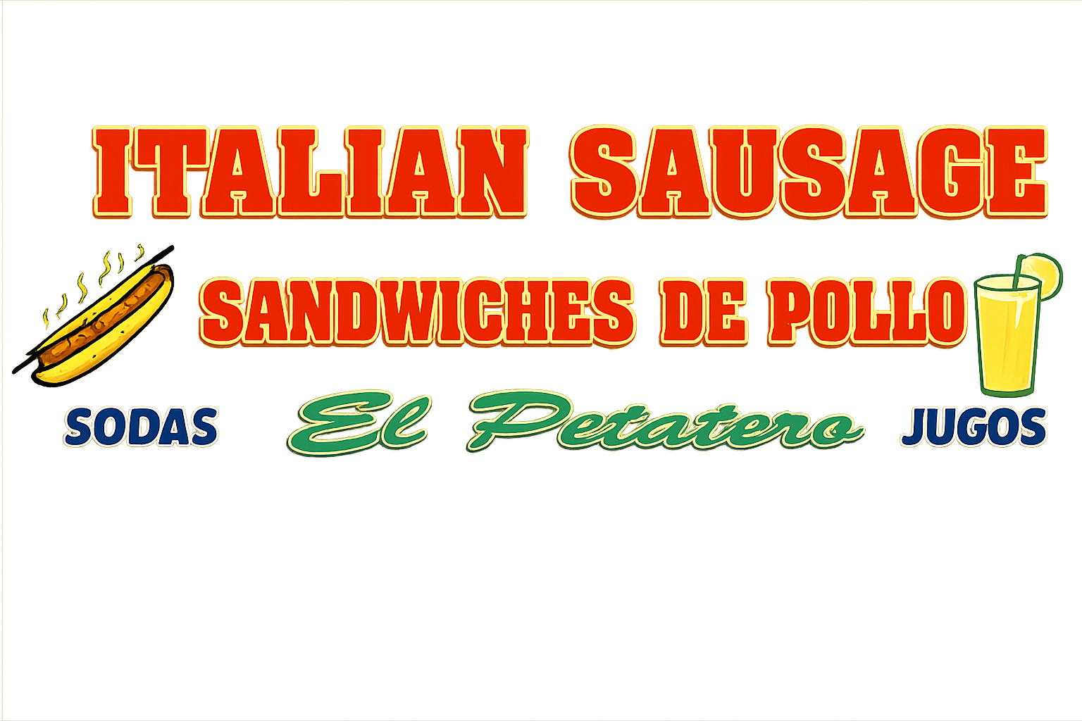 ITALIAN SAUSAGE EL PETATERO SANDWICH DE POLLO